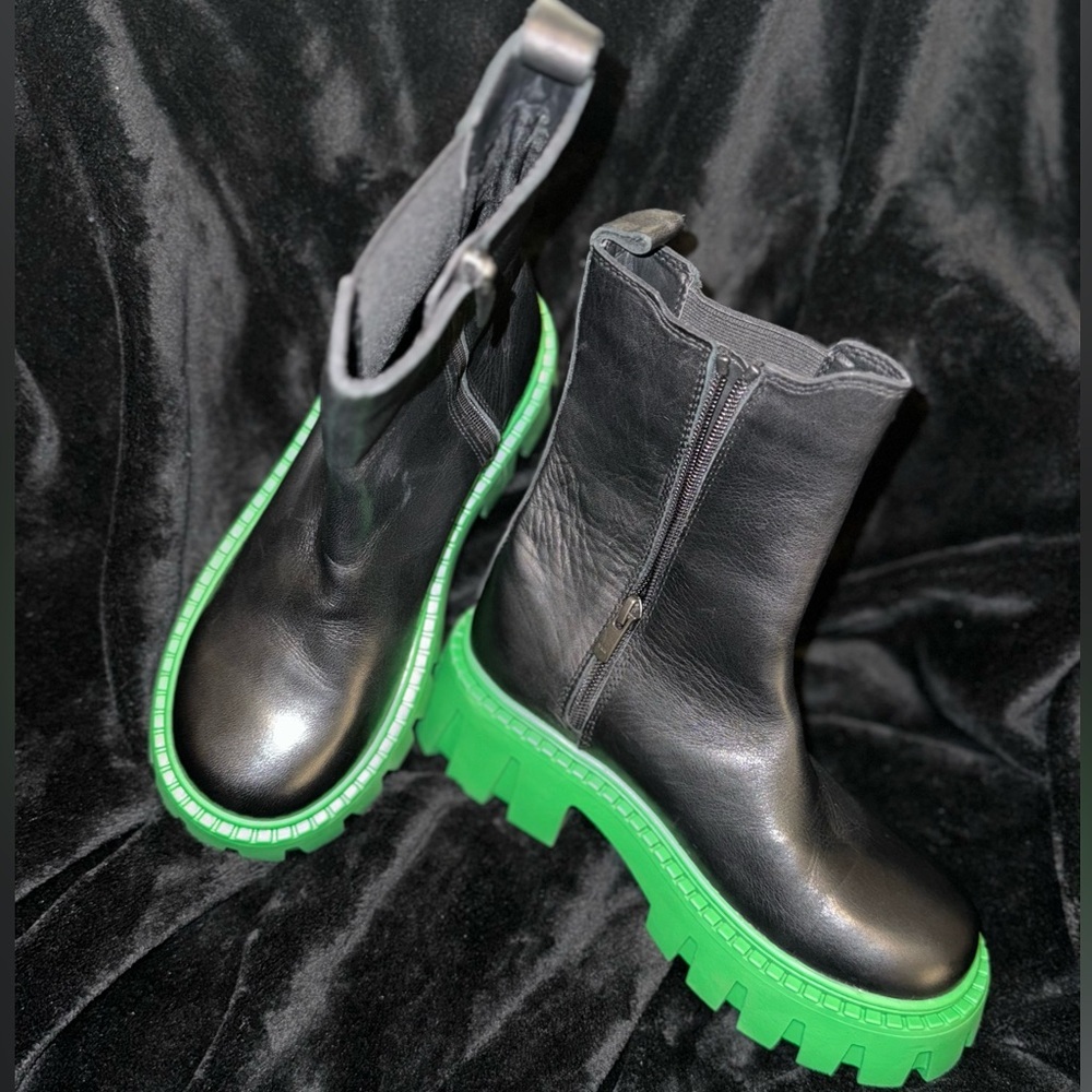 Steve Madden Charges Black/green NEW* - Picture 5 of 8